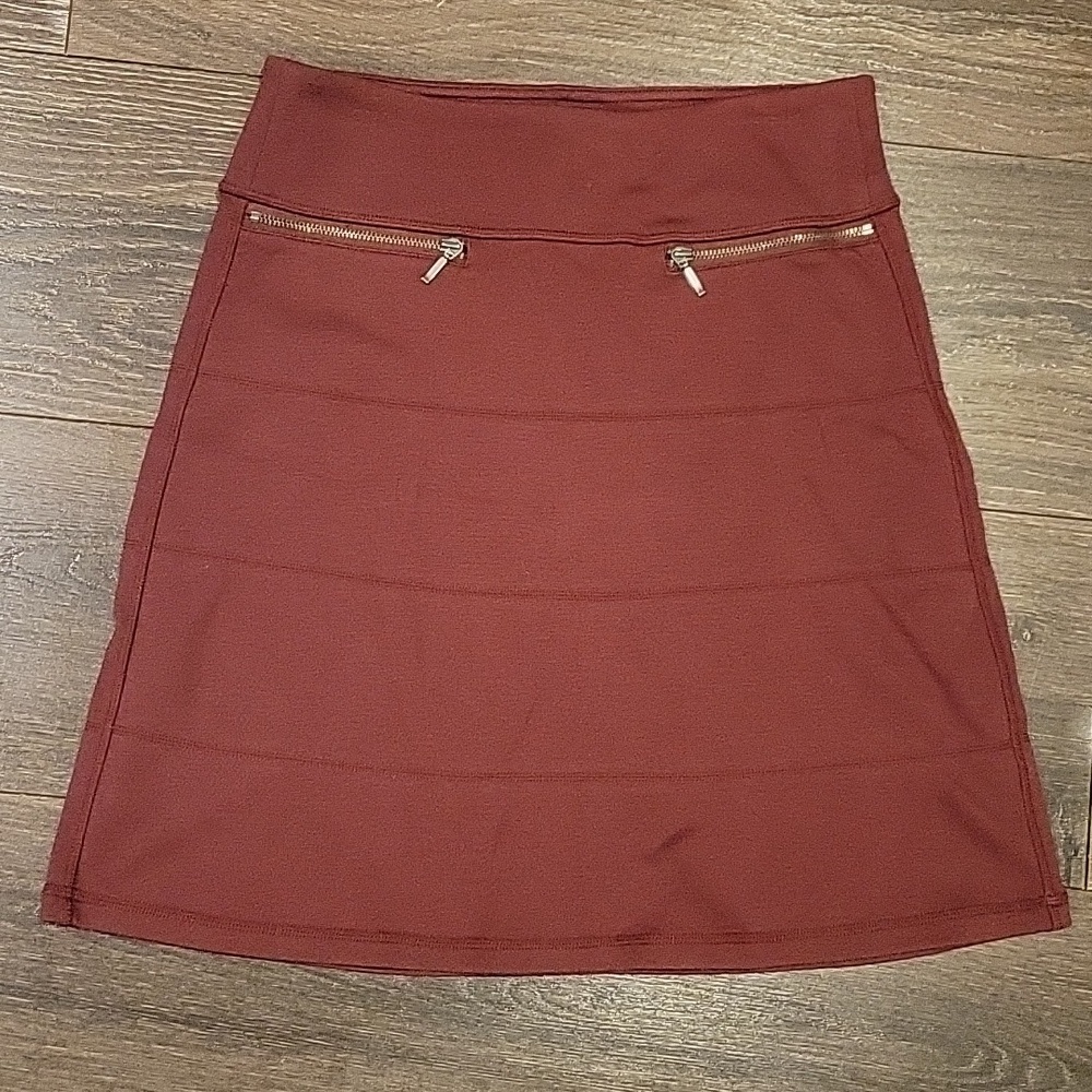 ❤️ NWOT! ATHLETA HIGH WAIST STRATA PONTE KNIT A-LINE SKIRT, XXS - Picture 3 of 7